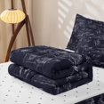 thumbnail image 5 of Homewish Navy Western Line Zipper Twin Comforter Sets with Fitted Sheet and 2 Pillowcases,Cow Cactus Desert Zipper Bedding Set For Boys,Reversible,4pcs, 5 of 7