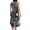 Black, variant on Bxsruta Womens Summer Sundress Bohemian Floral Pleated Midi Dresses Casual Flowy Tank Dress