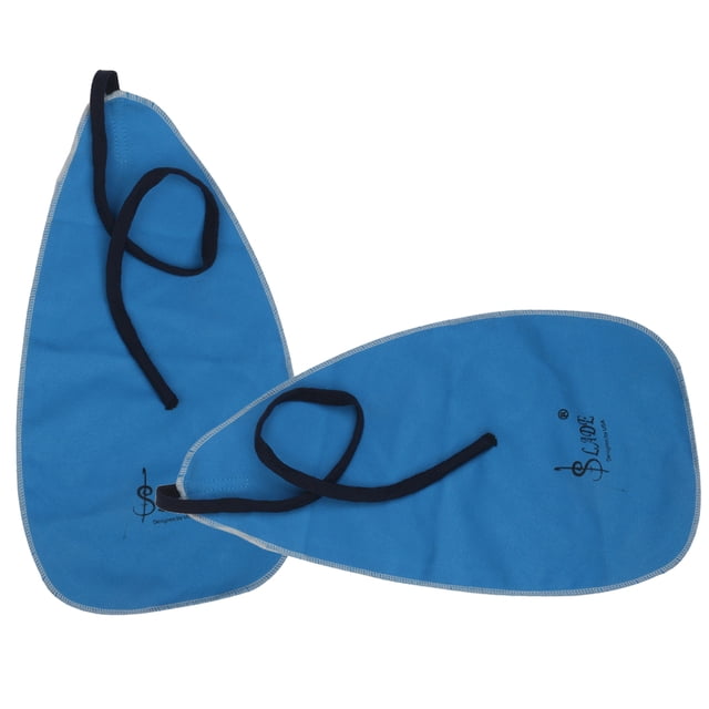 Paño de limpieza flocado de piel de ciervo 2 piezas Sunnimix Instrumentos de viento Color azul