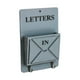 thumbnail image 1 of Llavero colgante con ganchos, organizador de madera para cartas y correo, estante de pared Gris, 1 of 9