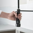 thumbnail image 2 of ANGELES HOME Commerical Kitchen Faucet with Sprayer, Single Handle Pull Down Sprayer Kitchen Sink Faucet with LED Light Two Spout, Matte Black, 2 of 9