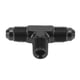 thumbnail image 4 of Accesorio De Conector En T, Accesorio De Adaptador En Forma De T De 3 Conexión De aleación De Aluminio Acabado Anodizado Negro 6AN A 1 4 NPT, 4 of 7