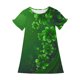 thumbnail image 4 of Niñas Vestido de Día de San Patricio 3-12 Años Niños Verano Casual Cuello Redondo, 4 of 9