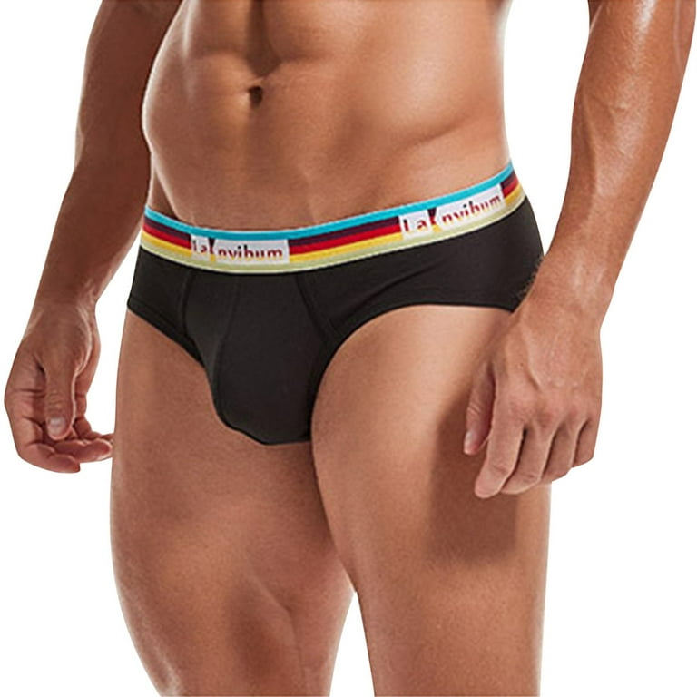 zuwimk Mens Underwear,Men's Micro Modal Underwear Soft Comfy Briefs  Black,XXL