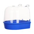thumbnail image 4 of Caja de baño para pájaros de 5.12 pulgadas, comedero versátil, jaula de juegos, accesorio para baño de loros azul oscuro, 4 of 7