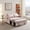 Pink, variant on Fabric Convertible Sofa Bed, Pull Out Sleeper Sofa Bed, Loveseat Couch with Side Pocket, 3 in 1 Convertible Sleeper Sofa Bed for Living Room, Apartment, Bedroom, RV