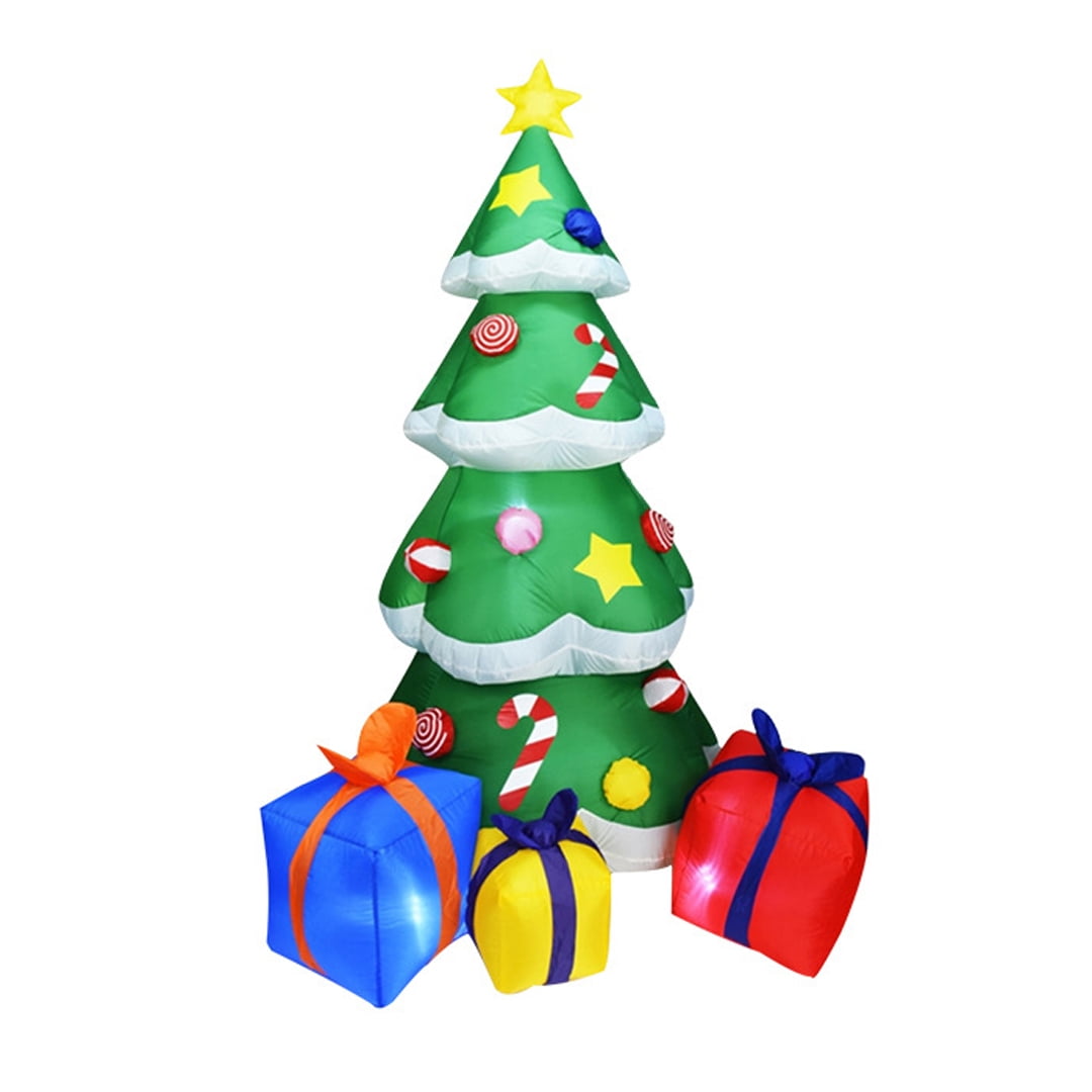 5 Ft Height Christmas Inflatables Tree Decorations, Blow Up Yard Decoration Clearance With Led Lights Built-In For Holiday/Party/Yard/Garden - Walmart .Com