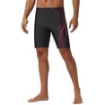 thumbnail image 4 of BAÑADOR INSPIRE CHIC para Hombre, Verano, Cintura Elástica, Ajuste Regular, Ropa de Entrenamiento, Bañador 34 Negro Rojo, 4 of 5