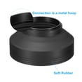 thumbnail image 3 of Unique Bargains 55mm Camera Lens Hood, 2Pcs Rubber Collapsible Lens Protector, Black, 3 of 7