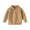 Khaki, variant on KKBOTIVE Boys Quarter Zip Long Sleeve Shirt Casual Solid Color Sweatshirt Lapel Cozy Top for Kids Toddler Fall Spring Clothes ( Khaki Size: 4-5 Years )