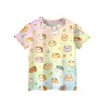 thumbnail image 4 of Cute Teen Girl Shirts 7-8 Summer Short Sleeve Funny Animal Print Tee Tops Casual Kids Shirts Big Sister Outfit Crew Neck T-Shirts Multicolor, 4 of 5