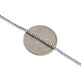 thumbnail image 4 of 10K White Gold Solid Franco Box Chain Closed Link 1.80 Necklace 24 Inches, 4 of 6