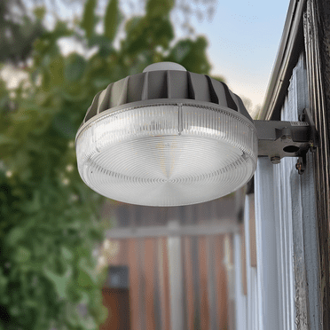 7000lm Super Bright Dusk To Dawn Barn Lights Fixture Outdoor, 58W Outside Security Lights, Auto On/OFF, 110-240V Electric Flood Light, 4000K Natural White, Die-Cast Aluminum, LED Area Lighting