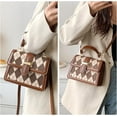 thumbnail image 7 of Shoulder Bag for Women Fashion Purse Diamond Pattern Crossbody Bag with Adjustable Strap, 7 of 7