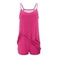 thumbnail image 5 of Bobifish Toddler Girls Outfit Sets Summer Solid Camisole Top And Pocket Shorts Casual Two Piece Outfit Children Girls Sets, 5 of 9