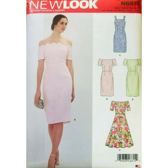 New Look Sewing Pattern Misses' Dresses #N6615
