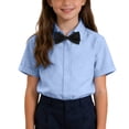 thumbnail image 7 of Amidoa 5PC Boys Short Sleeve Button Down Shirt - Collared Uniform Dress Shirt - White Button Up Shirt Boy,Blue Size 14, 7 of 7