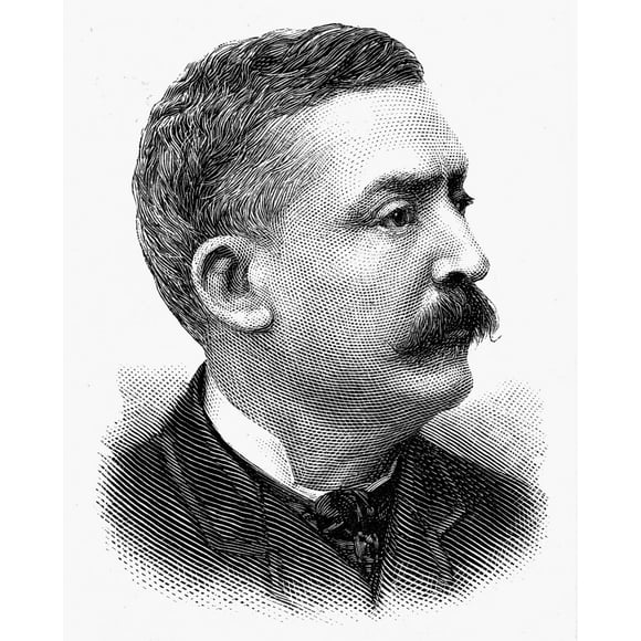 Matthew Stanley Quay /N(1833-1904). Homme Politique Américain. Gravure sur Bois, 1889. Affiche Imprimée par (18 x 24)