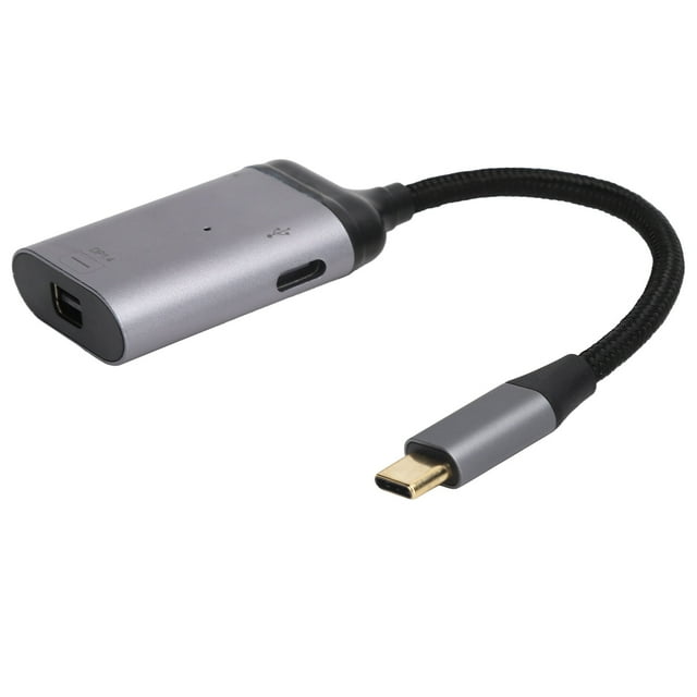 Cable USB C a Mini Display Port, cable USB C a Mini USB C a Mini Display Port Adaptador USB C a Mini Display Port Diseñado para profesionales