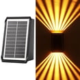 thumbnail image 1 of Luces solares para exteriores, luces de pared, paquete de 1, focos impermeables con encendido y apagado automático, iluminación ambiental blanca cálida para decoración de jardines, patios y, 1 of 9