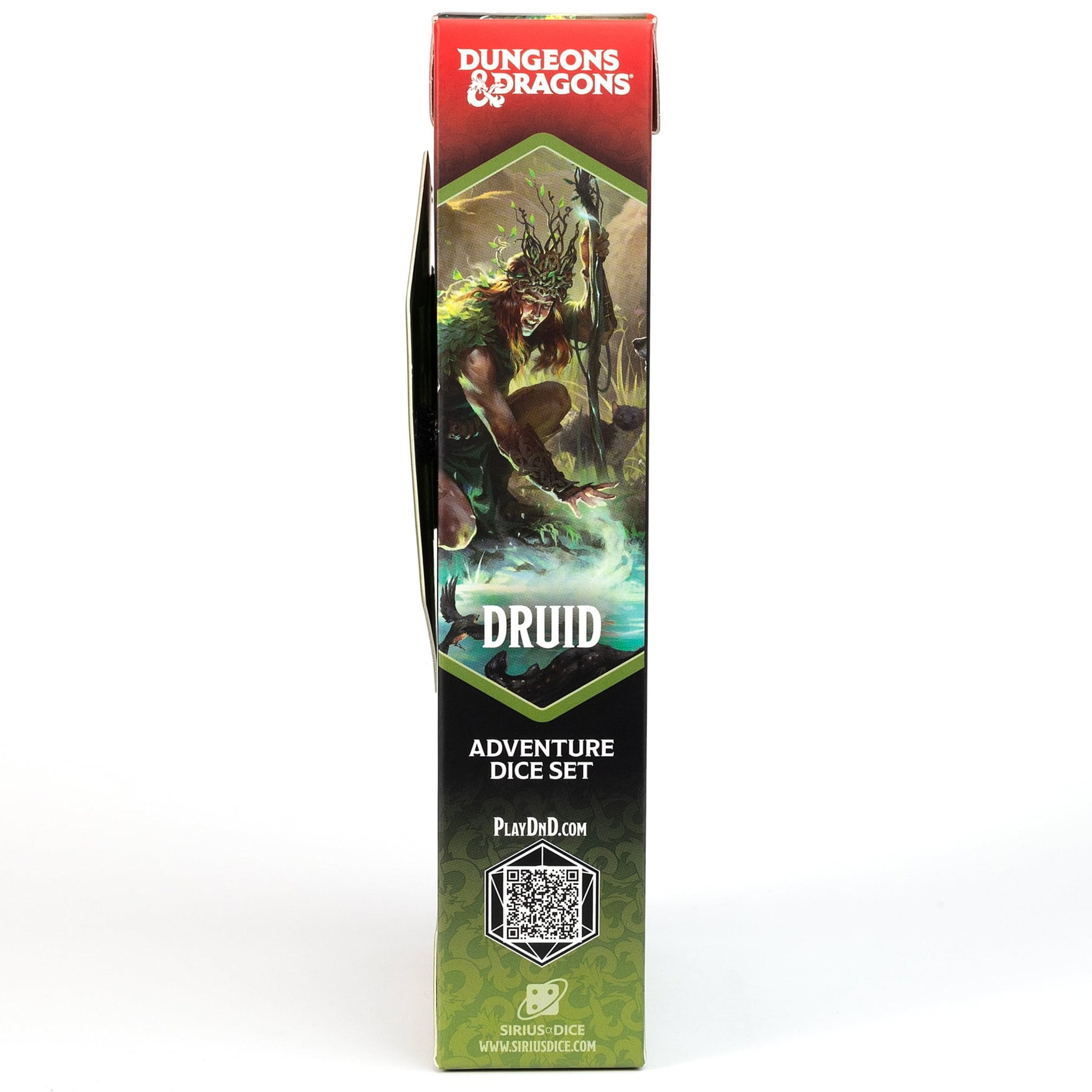 Dungeons & Dragons: D&D Adventure Dice: Druid - Green - 15pc RPG Die Set, Class Symbols, Roleplaying Game Accessory, Sirius Dice, Officially Licensed