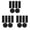 Black-3 Sets, variant on 3Sets (18pcs)Self-adhesive Patches Sports Shoes Repair Stickers Flannel Heel Protector Anti-Wear Repair Holes Insoles Foot Care Inserts