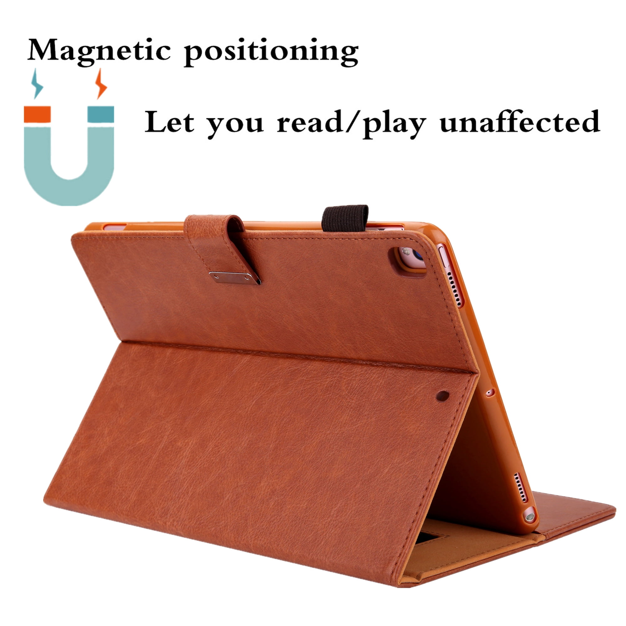 Dteck Flip Case For Apple iPad Pro 11 inch, Business Wallet Case PU Leather Magnetic Flip Folio Cover with Apple Pencil Holder / Auto Sleep Wake Function / Multiple Stand Angles, Brown