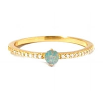 ArtpalaceByMitika Australian Lab Opal Stacking Ring, Dainty Moissanite Ring, Delicate Opal Ring, Minimalist Ring, Gift for Her for Women 925 Sterling Silver Rings Engagement Ring