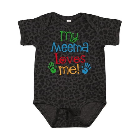 

Inktastic My Meema Loves Me Boys or Girls Baby Bodysuit