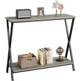 thumbnail image 1 of 2-Tier Narrow Console Table, Small Entryway Sofa Table for Hallway, Bedroom, Living Room, 1 of 1