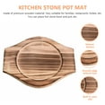 thumbnail image 2 of OFFIGAM Stone Bowl Mat with Wooden Base, Tableware Placemat for Kitchen and Home Use, 2 of 8