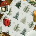 thumbnail image 6 of Christmas Table Runner – Multicolor Snowflake and Tree Print Table Runner Holiday Dining Decor, Machine Washable Stain Resistant Winter Xmas Table Cover Indoor Outdoor Use, 6 of 6