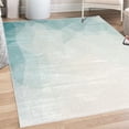 thumbnail image 1 of Ombre Decorative Rug, Fractal Mosaic Form Simplistic Abstract Triangles Color Transition Effect, Quality Carpet for Bedroom Dorm and Living Room, 6 Sizes, Mint Green, by Ambesonne, 1 of 4