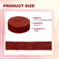 thumbnail image 2 of Uxcell Velvet Ribbon, Handmade Frayed Raw Edge Thick Fringe Ribbon for Gift Wrapping Brick Red, 2 of 6