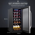 thumbnail image 5 of IVATION 18-Bottle Compressor Wine Refrigerator with Lock, Stainless Steel, 5 of 9
