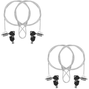 Laptop Lock Keyed Cable Computer Accessory for Monitor Multifunction Alloy 4 Sets