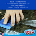 thumbnail image 2 of LOLA All Purpose Scrub Sponge, 12 Pack, "Made in USA" Scrub Sponge- Superior Technology, Non-Scratch, Long Lasting - Dishes, Mugs, Non-Stick Cookware, 2 of 5