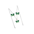 thumbnail image 3 of COLLAR DE MARIPOSA VERDE DE PLATA Y ARETES, 3 of 4