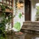 thumbnail image 5 of Conjunto de ropa de ganso verde para porche de 58 cm | Conjunto de chal y bufanda para jardín para estatuas de césped | Decoración exterior de poliéster resistente | Accesorio para patio, porche y, 5 of 6