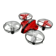 Mini Quadcopter for Kids 2.4G 4CH RC Quadcopter with Altitude Hold Headless Mode One Key Take off Landing Nano Quadcopter for Beginners Flying Training, Red