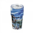 thumbnail image 5 of Evergreen Double Wall Ceramic Companion Cup with Tritan Lid 13oz Delivering Christmas, 5 of 6