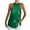001_Green, variant on Black Casual Tops For Women, Polyester Women's Sleeveless Tops, Cami Tops For Women, Women's Plus Size Shirttail Tank Solid Sleeveless Top For Women Summer Wear