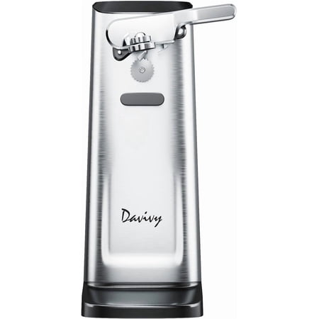 Davivy Electric Can Opener - Stainless Steel Tall Automatic Can Opener with Knife Sharpener and Bottle Opener, Efficient and Safe for Home Use, Saves Time