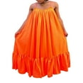 thumbnail image 2 of Robe Longue d'Été Décontractée et Fluide pour Femme avec Poche, Bretelles Spaghetti, Encolure Dégagée, Unie, Évasée, Ample, Robe Maxi de Plage, 2 of 8