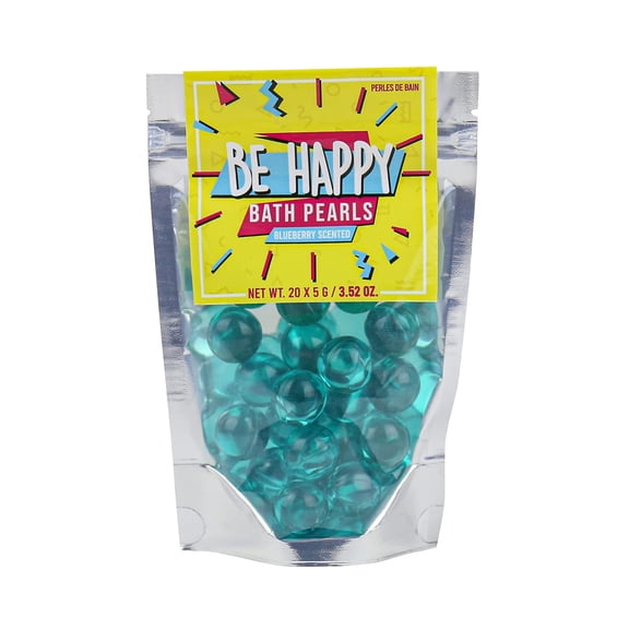 Gift Republic Bath Pearls Be Happy 20-Pack Blueberry Scent, Multicoloured