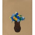 thumbnail image 2 of Redon, Odilon 12x13 Gold Ornate Wood Framed with Double Matting Museum Art Print Titled - Pansies, 2 of 4