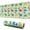 LightGreen Cartoon Dinosaurs-1, variant on Long Mouse Pads for Desk,LightGreen Cartoon Dinosaurs Leaves Desk Mats on Top Of Desks, Desk Mouse Pad Extra Large with 3mm Non-Slip Base and Stitched Edge for Gaming,Work,Home 31.5"x11.8"