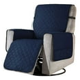 thumbnail image 1 of Liquidation!npkgvia Housse de Canapé, Housses de Canapé, Housse de Fauteuil Inclinable Réversible avec Poches Latérales, Protecteur de Fauteuil Inclinable Lavable avec Sangles Élastiques pour Chien, Décoration de Salon, Bleu, 1 of 9