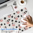 thumbnail image 4 of Long Mouse Pads for Desk,Beige Cow Spot Pattern Desk Mats on Top Of Desks, Desk Mouse Pad Extra Large with 3mm Non-Slip Base and Stitched Edge for Gaming,Office,Work,Home 31.5"x11.8", 4 of 6