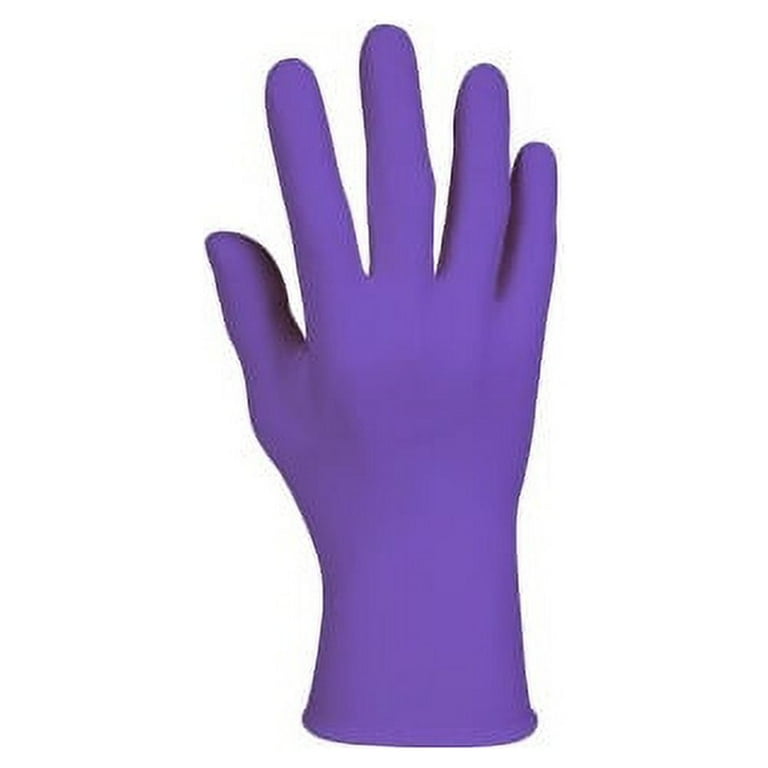 Kimberly-Clark Large Purple Nitrile Industrial Exam Gloves, 5.9